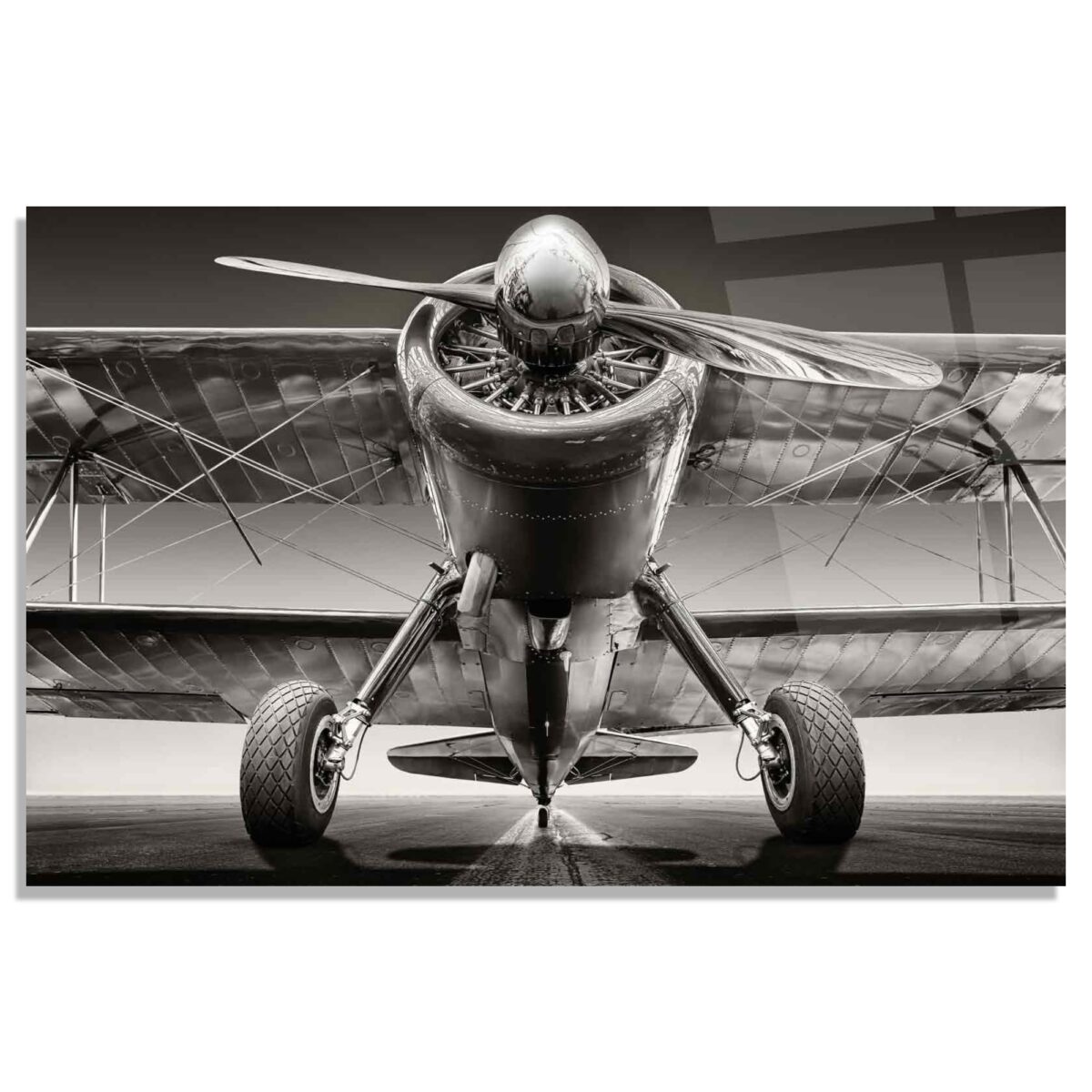 Classic Aircraft Glass Wall Art