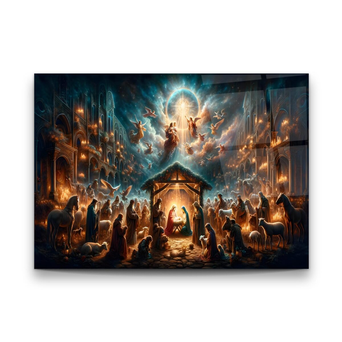 Purification Glass Wall Art