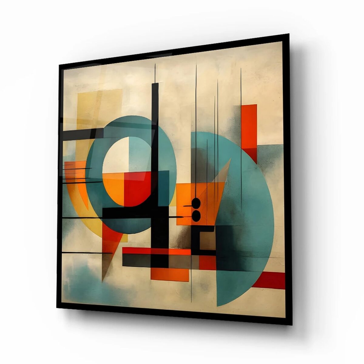 Confusion and Illustration 2 Glass Wall Art