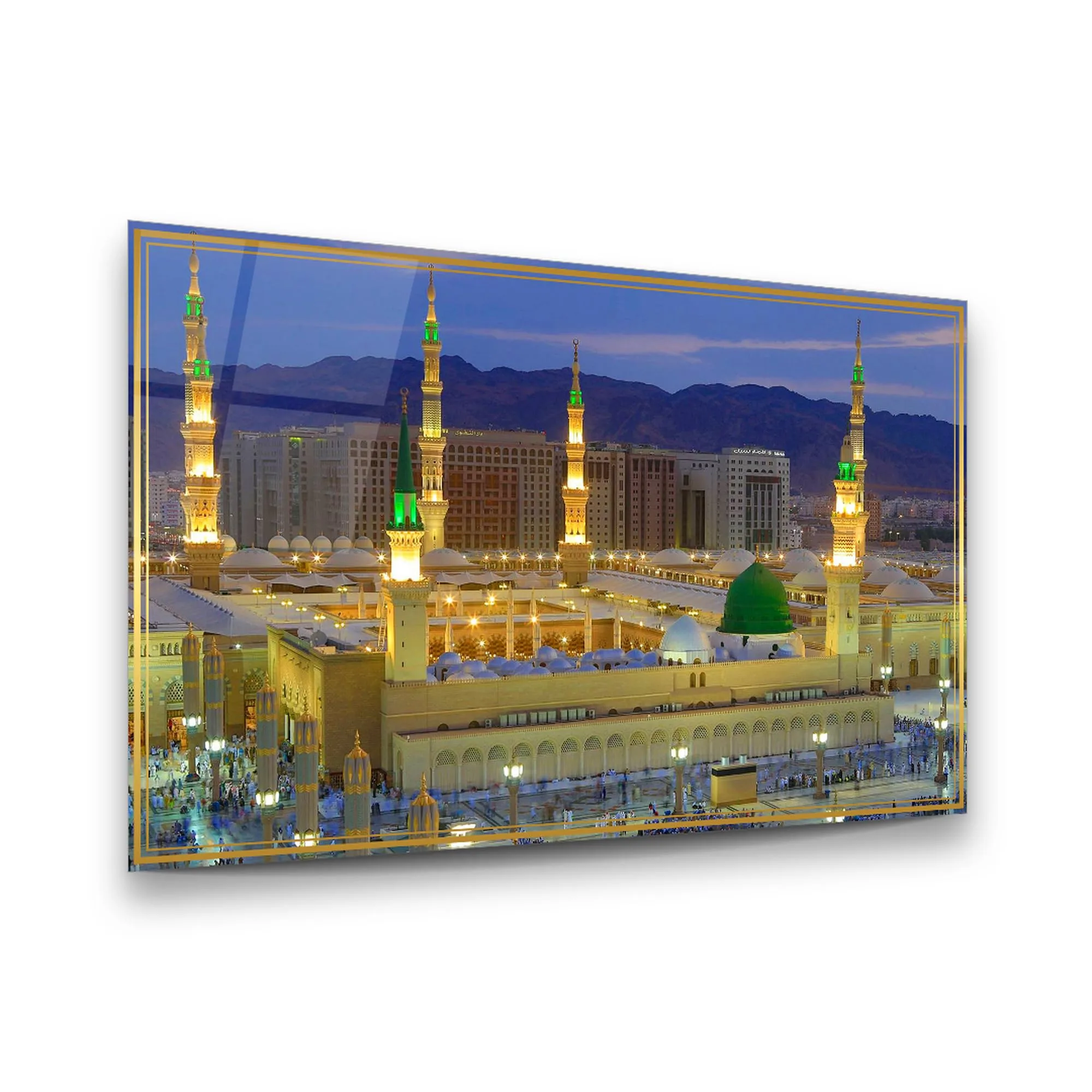 Islamic Portrait 2 Glass Wall Art