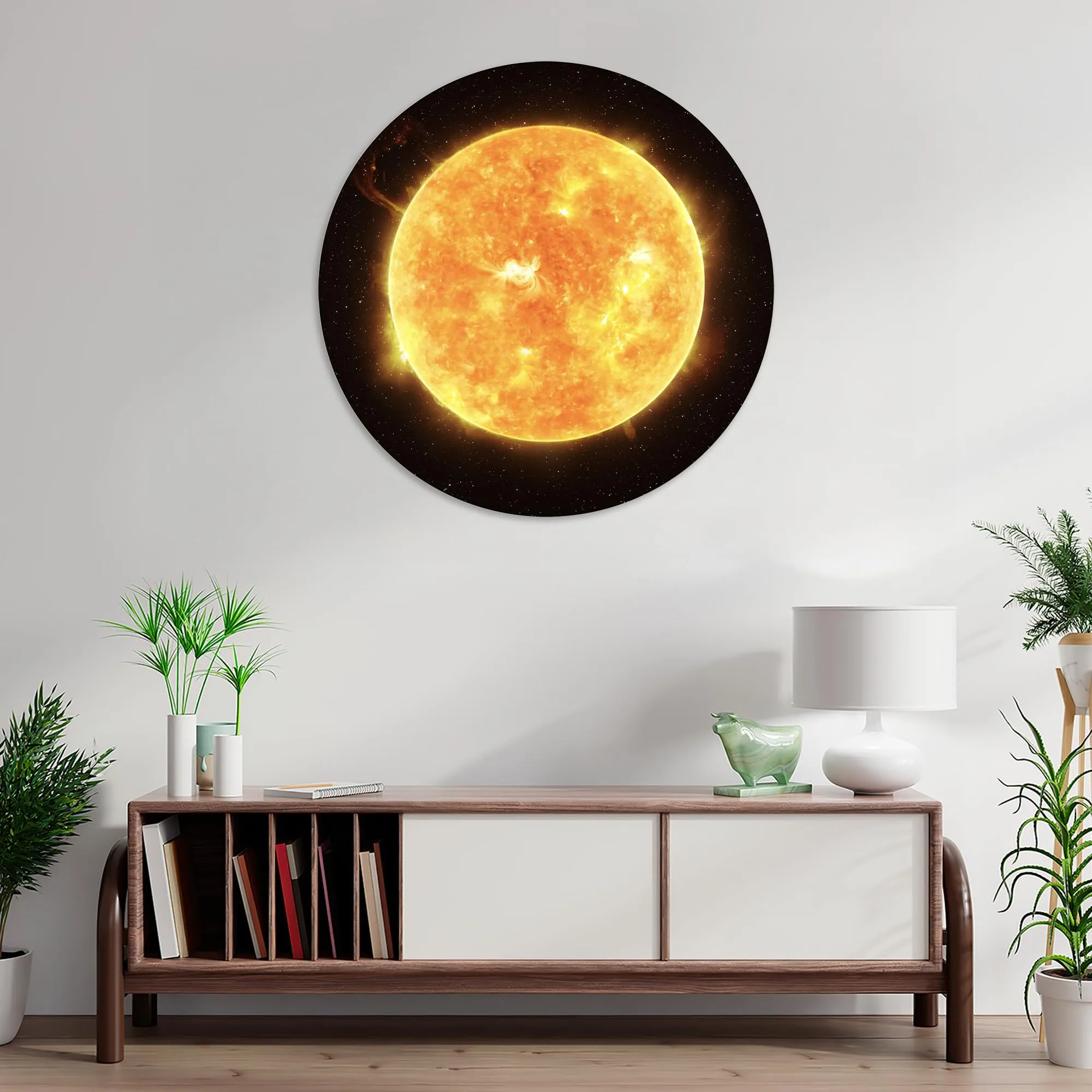 Solar Flare Glass Wall Art