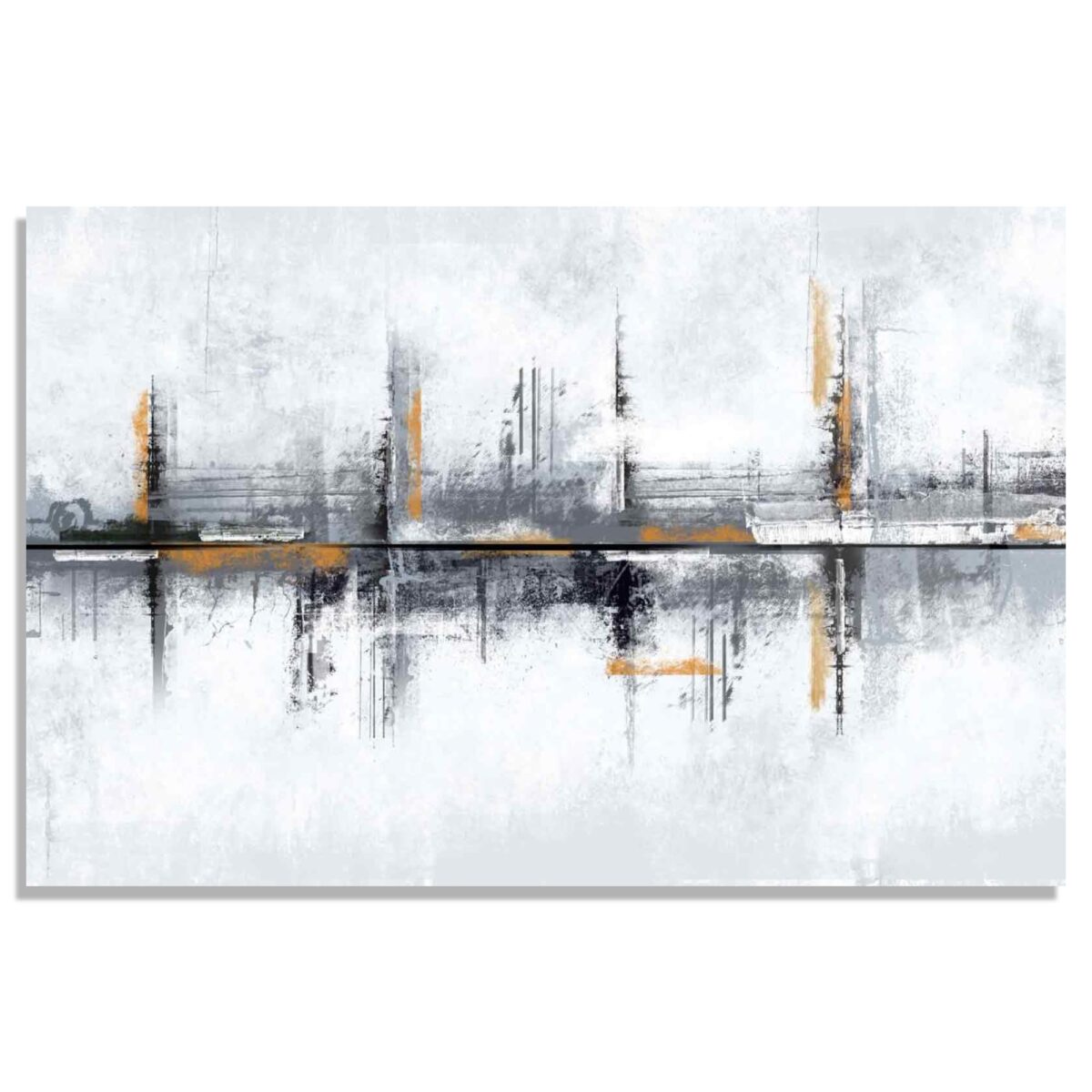 Abstract Reflection Glass Wall Art
