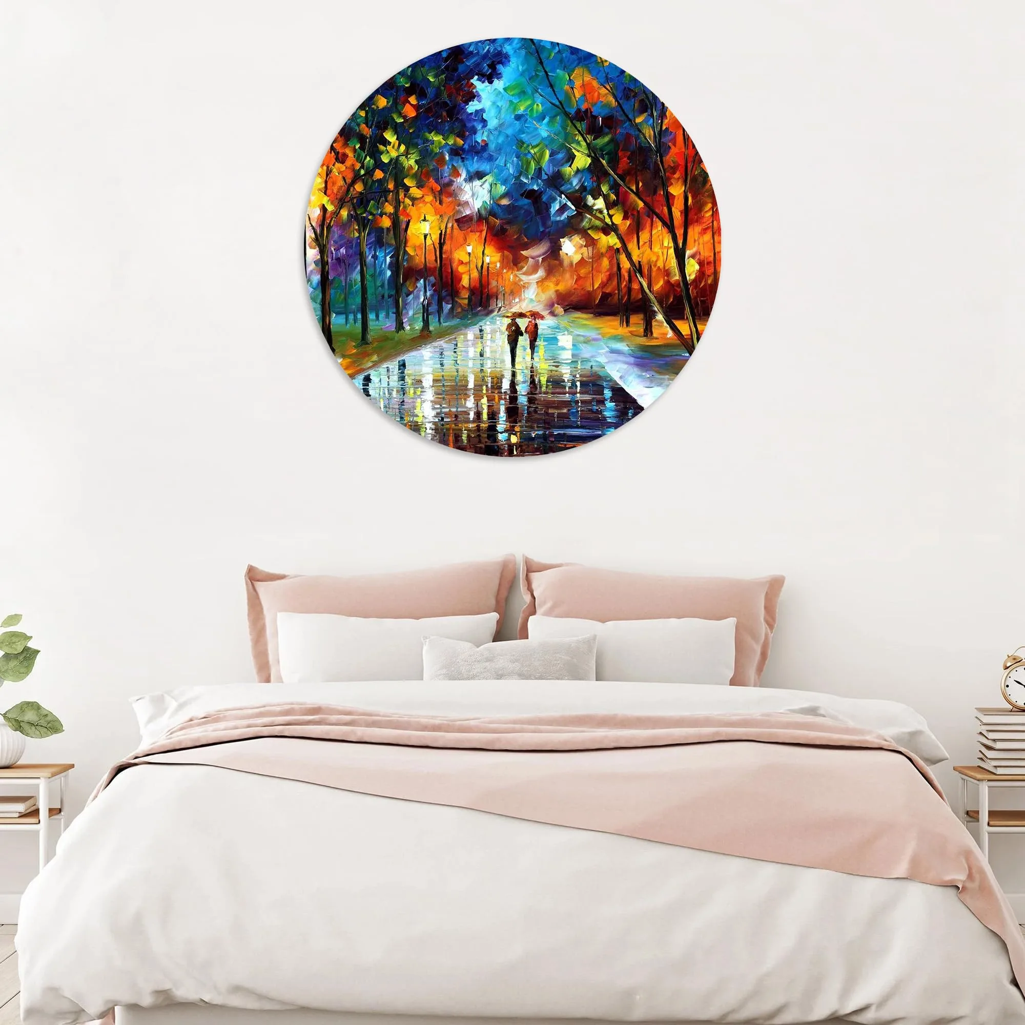 Autumn Walk Glass Wall Art