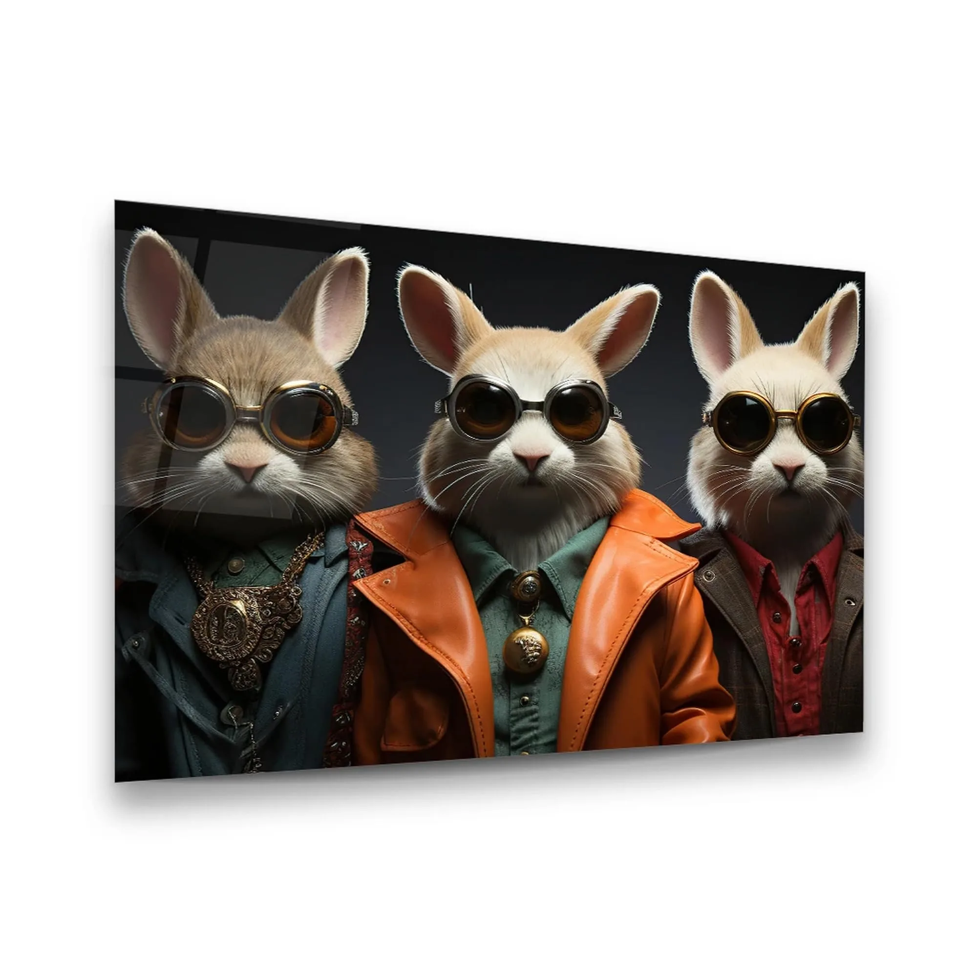 Fashion Rabbit's Glass Wall Art