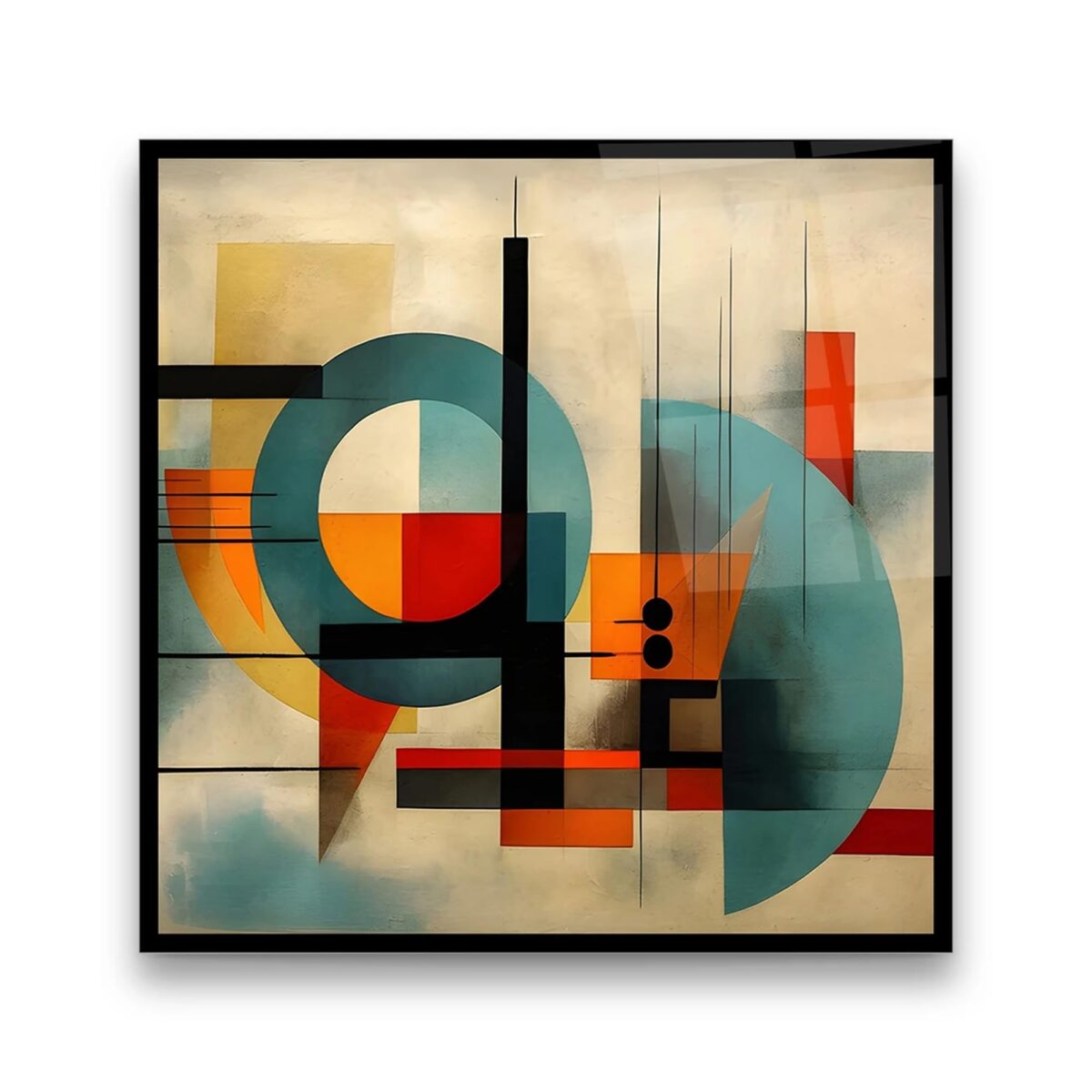 Confusion and Illustration 2 Glass Wall Art
