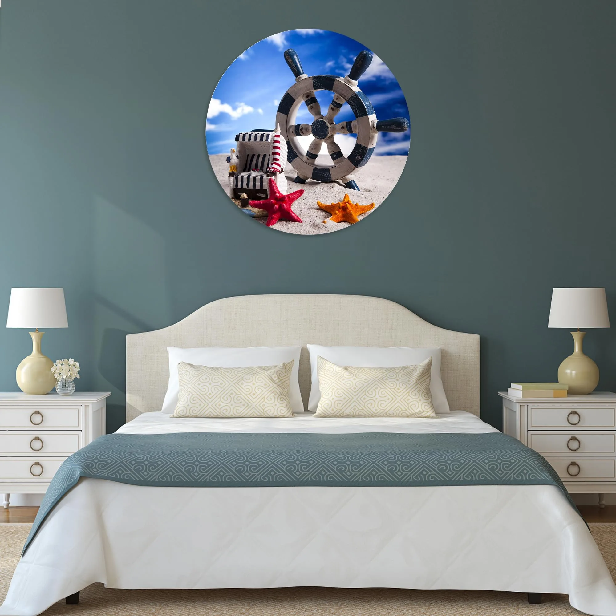 Ship Rudder Glass Wall Art