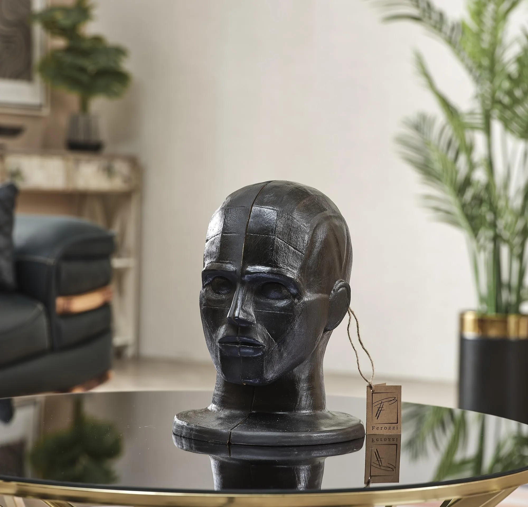 Abstract Male Brain Sculpture