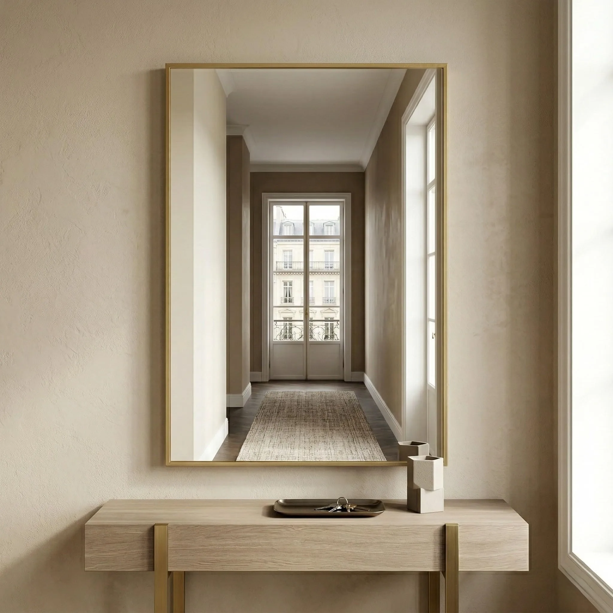 Gold Frame Wall Mirror