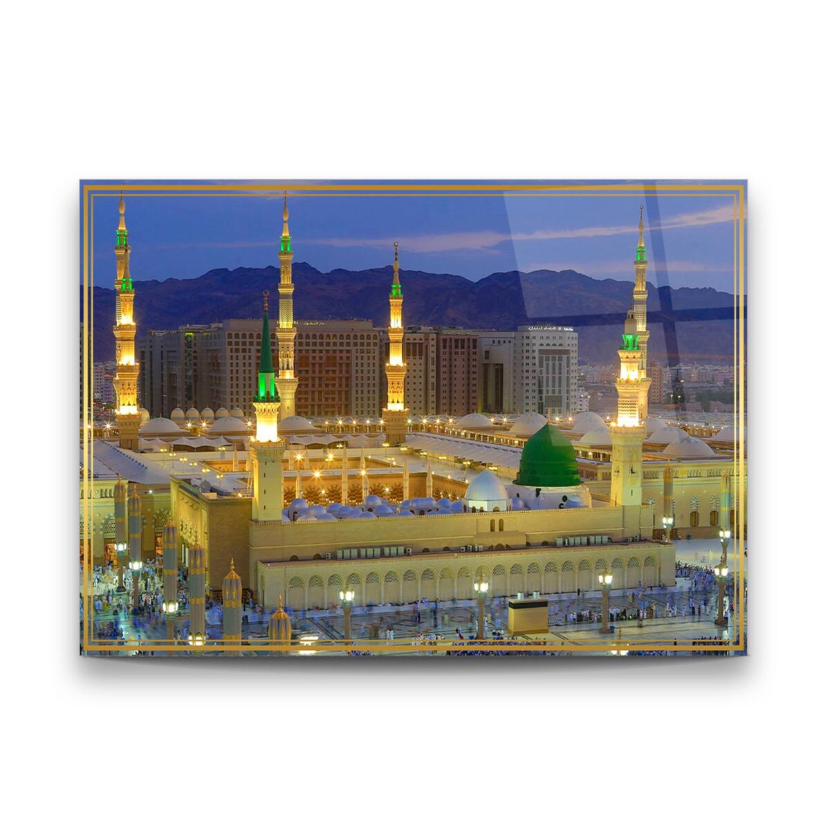 Islamic Portrait 2 Glass Wall Art