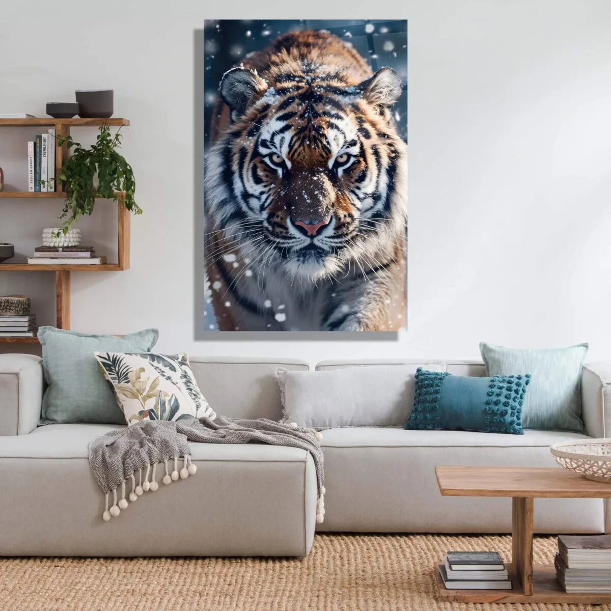 Tiger Glass Wall Art