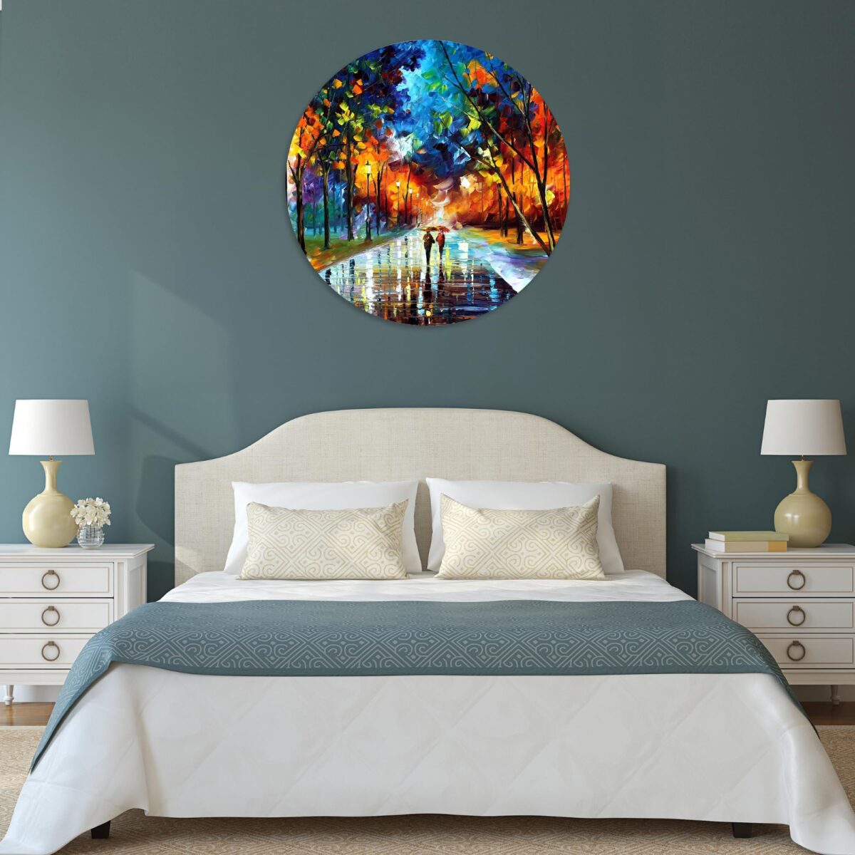 Autumn Walk Glass Wall Art