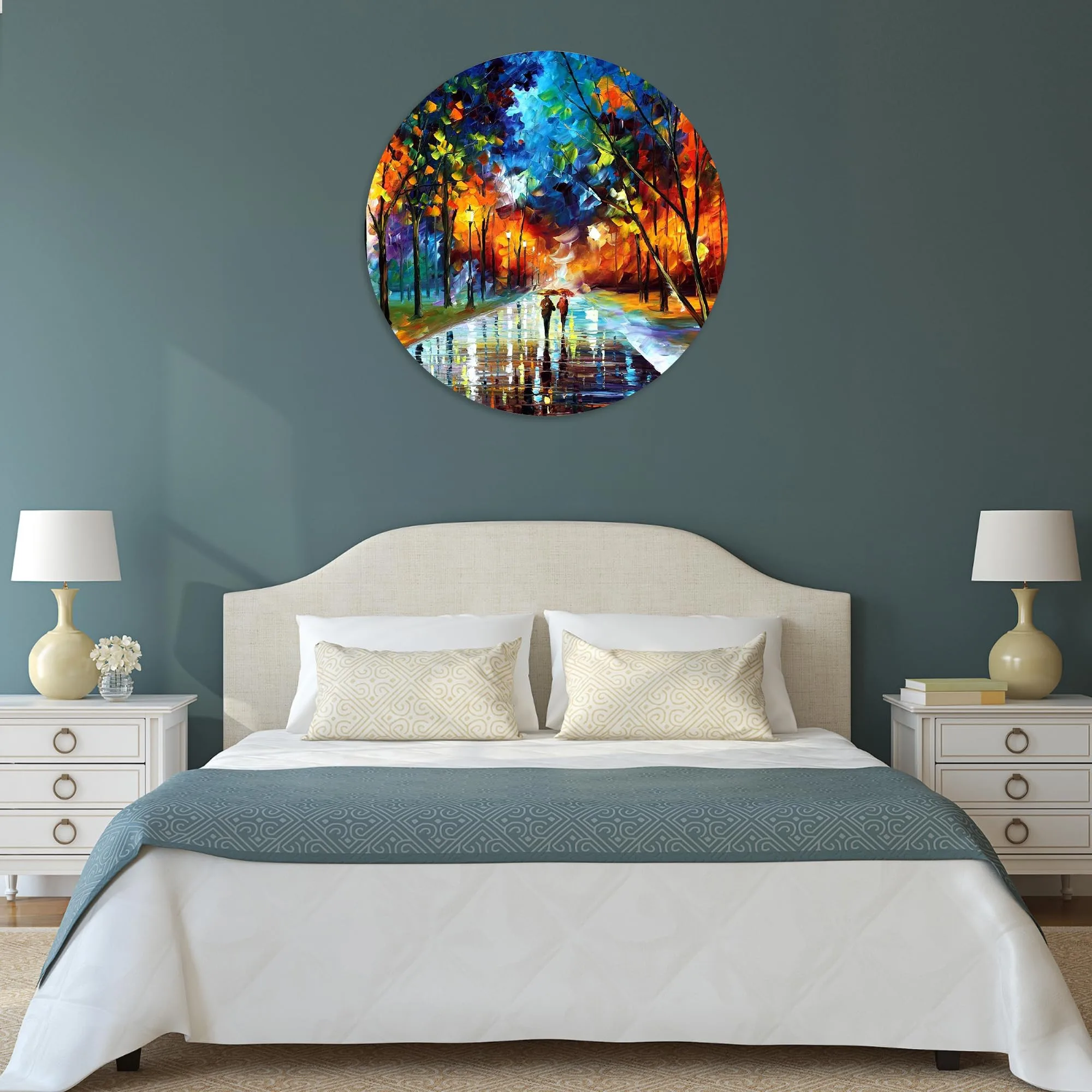 Autumn Walk Glass Wall Art