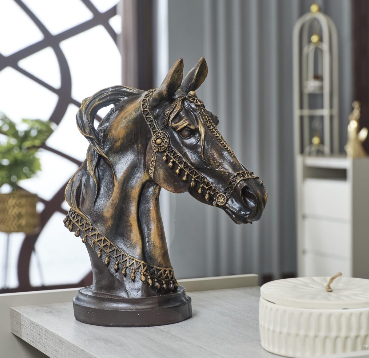 Horse Head Statue