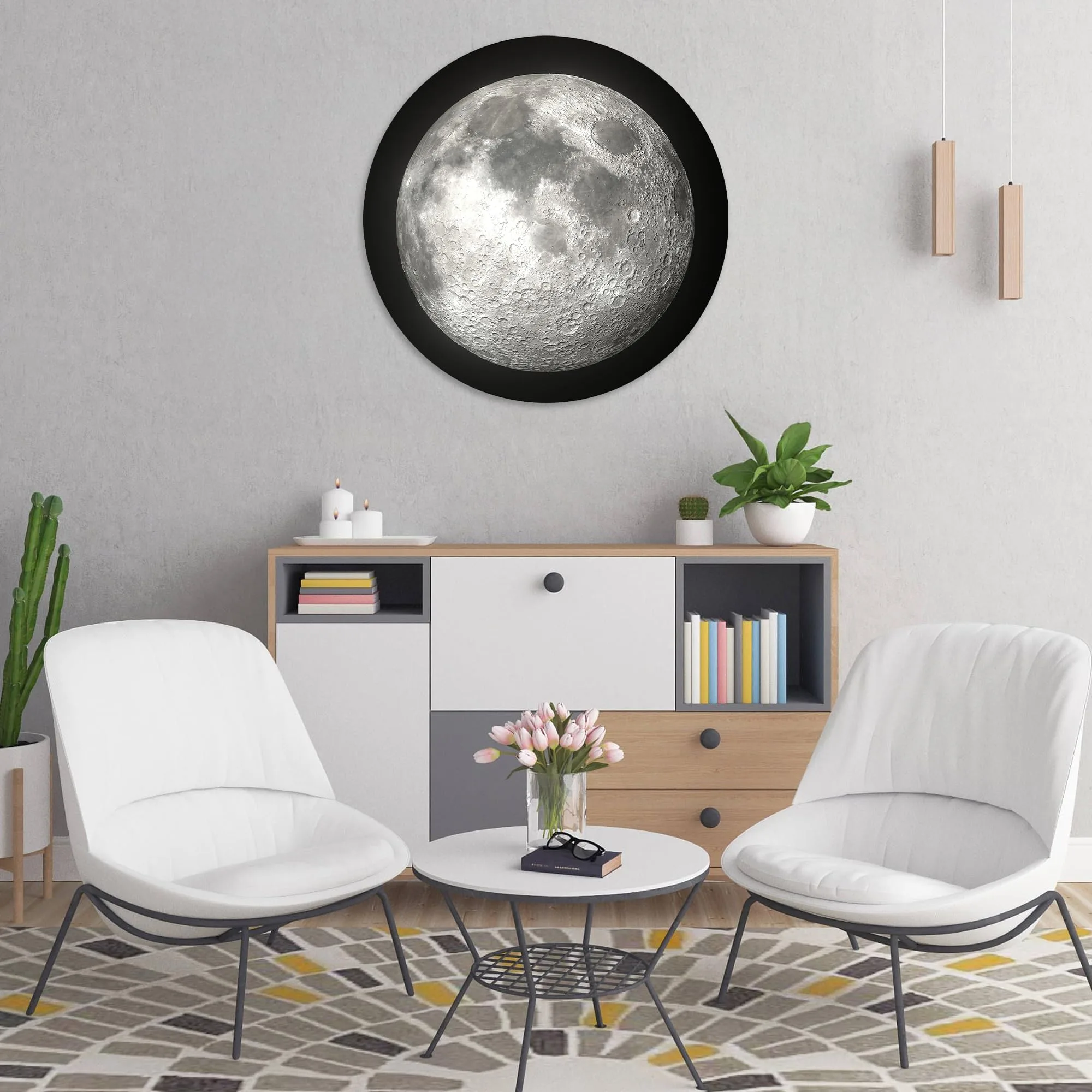 Moon Glass Wall Art