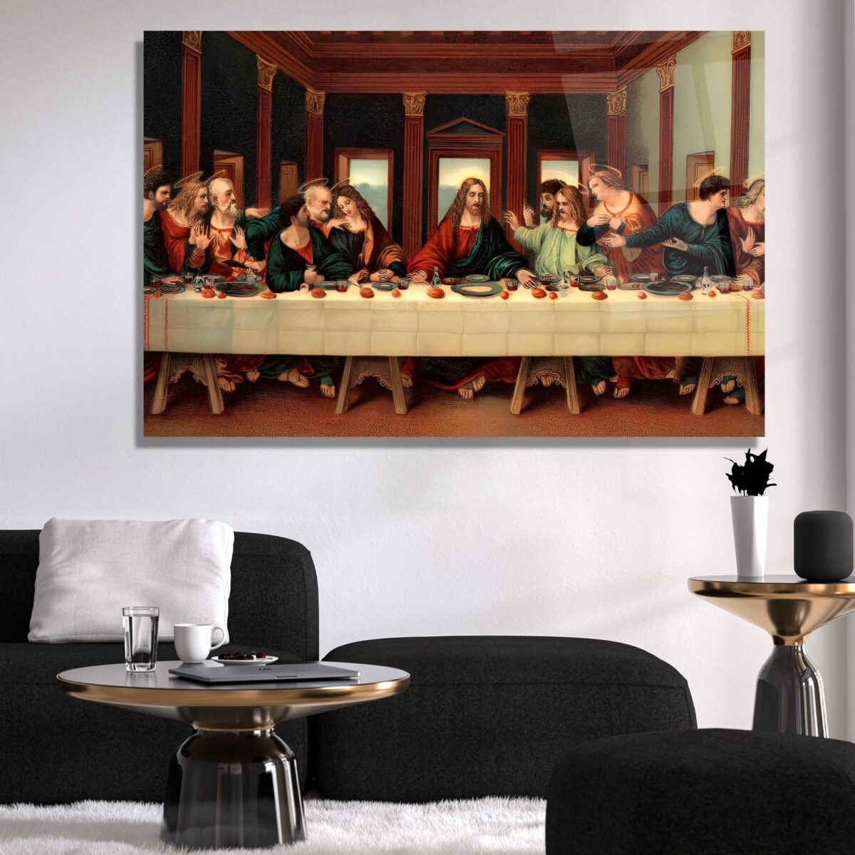 The Last Supper Glass Wall Art