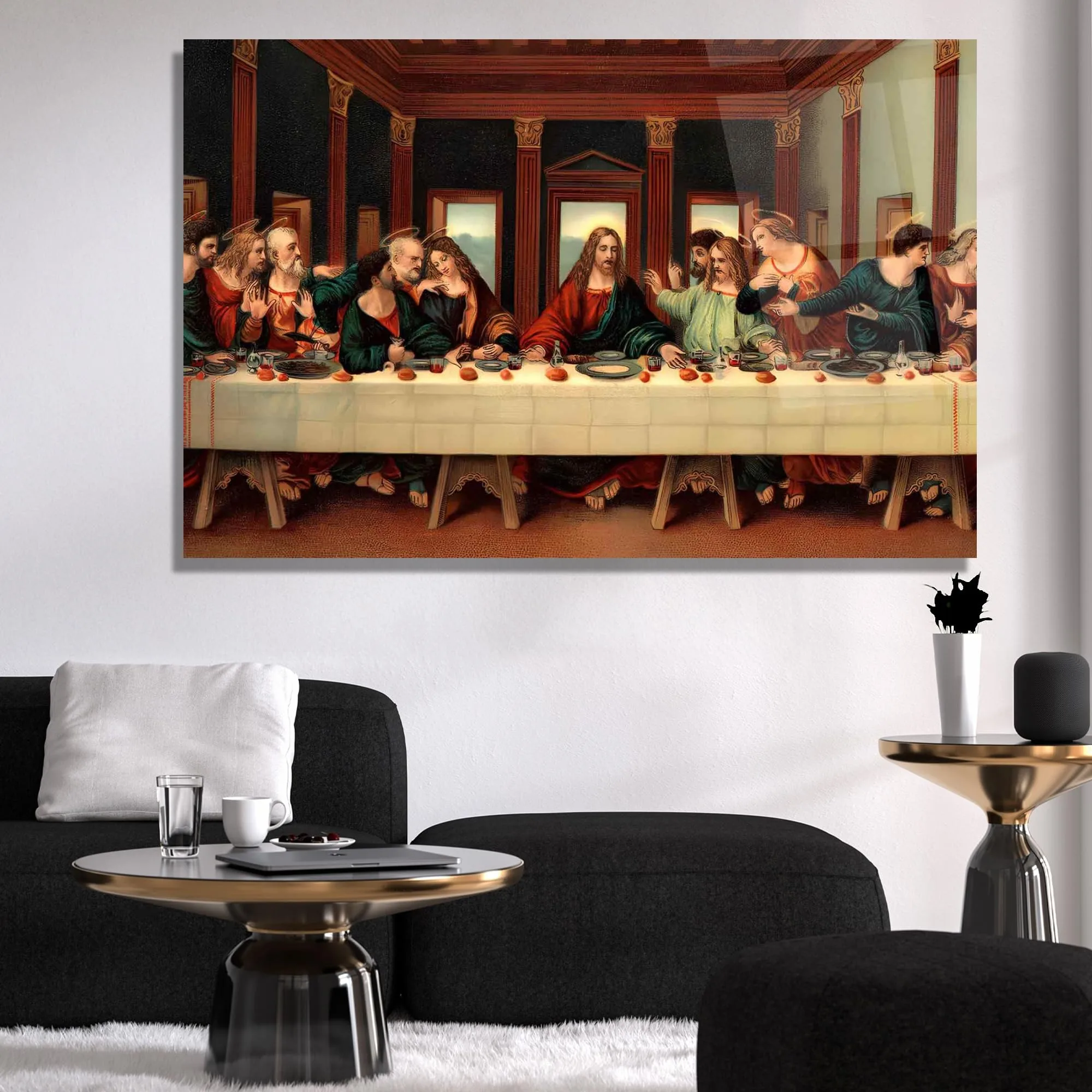 The Last Supper Glass Wall Art