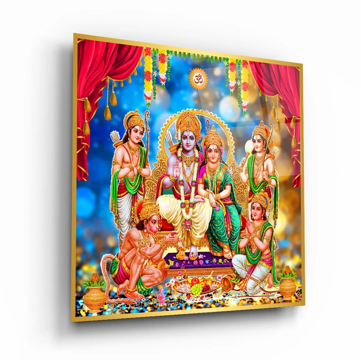 Rama Family Portrait Glass Wall Art