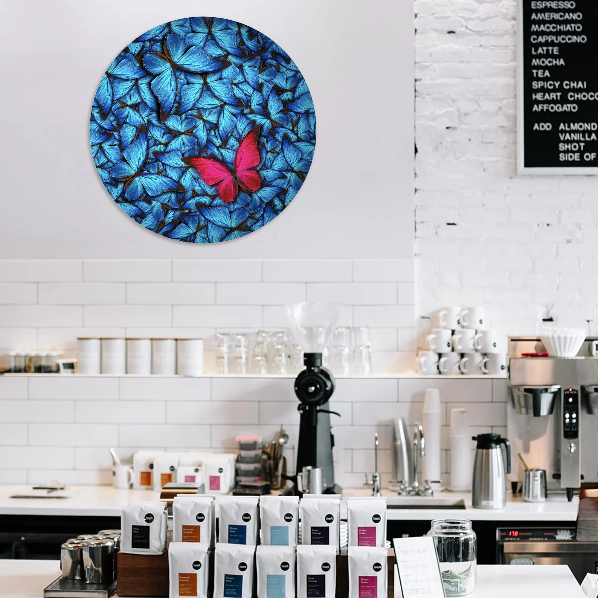 Butterflies Glass Wall Art
