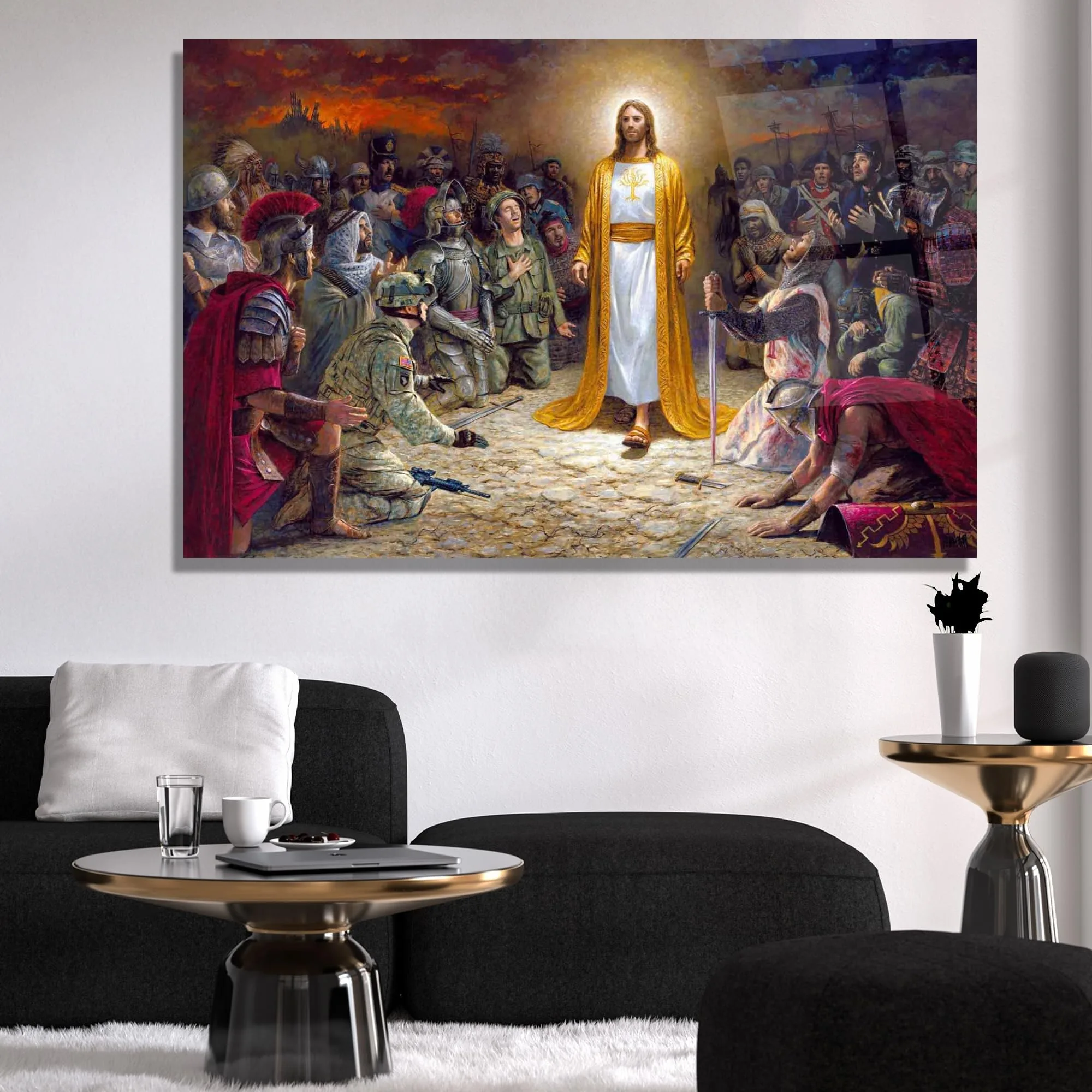 The Expected Jesus Glass Wall Art