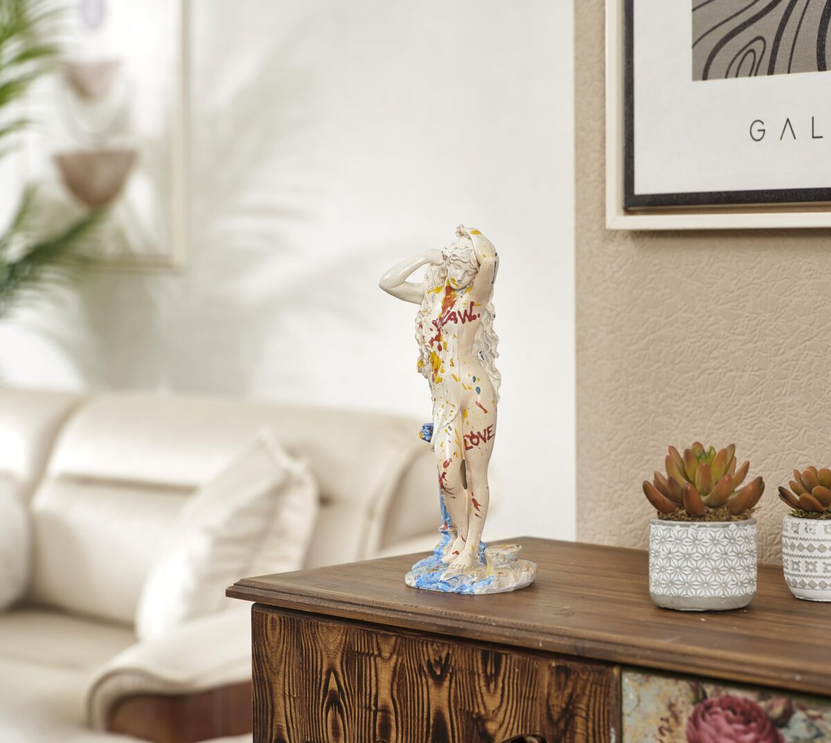 Column Girl Sculpture