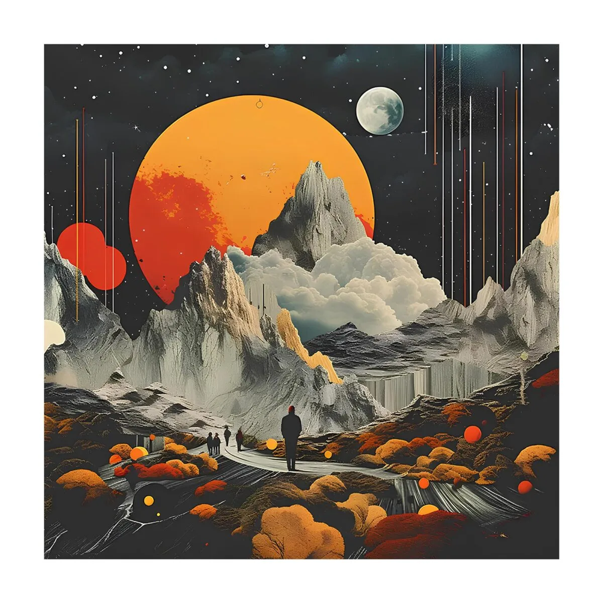 Fuji Mount Glass Wall Art
