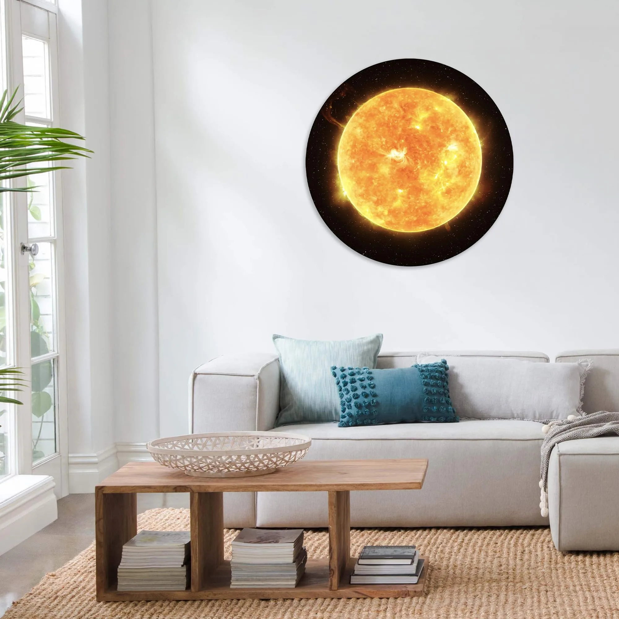 Solar Flare Glass Wall Art