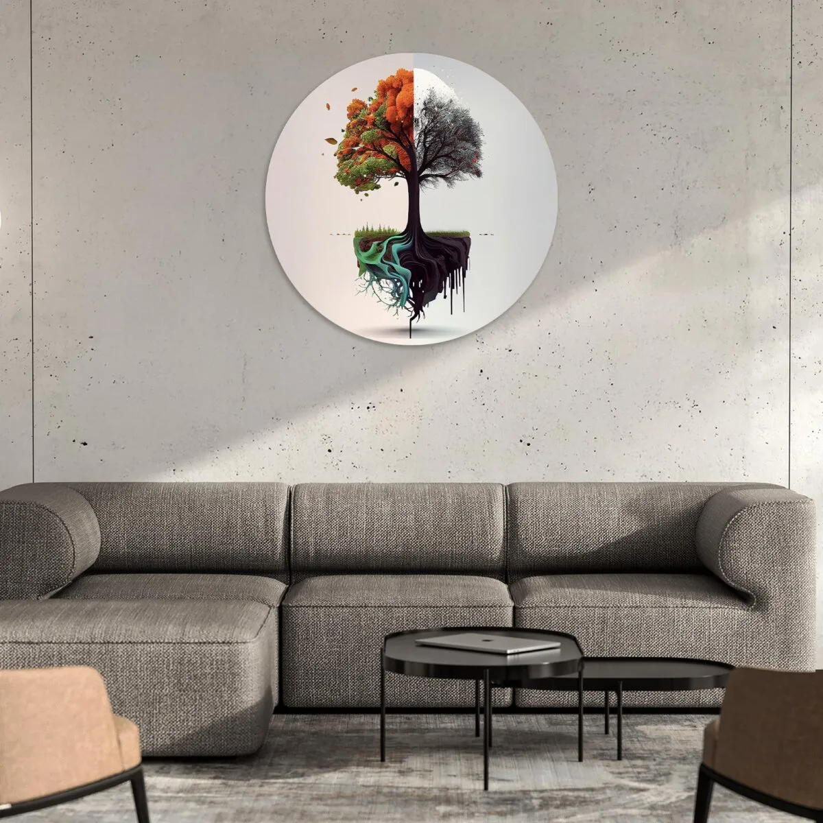 Cycle of Seasons Glass Wall Art