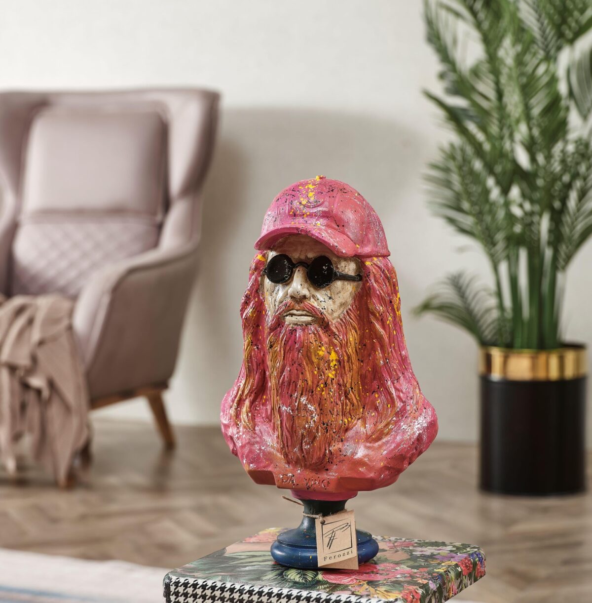 Leonardo Da Vinci Bust Sculpture