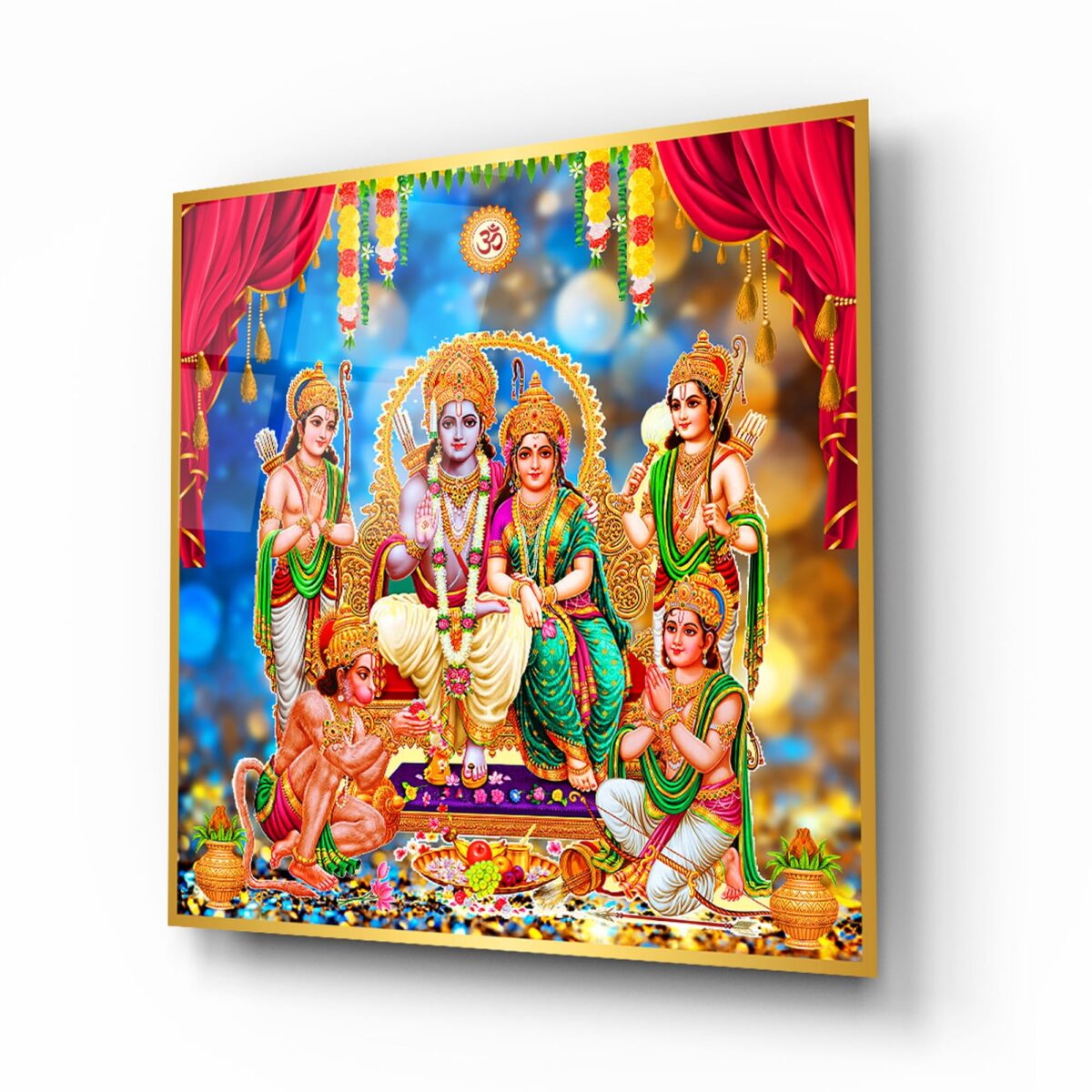 Rama Family Portrait Glass Wall Art