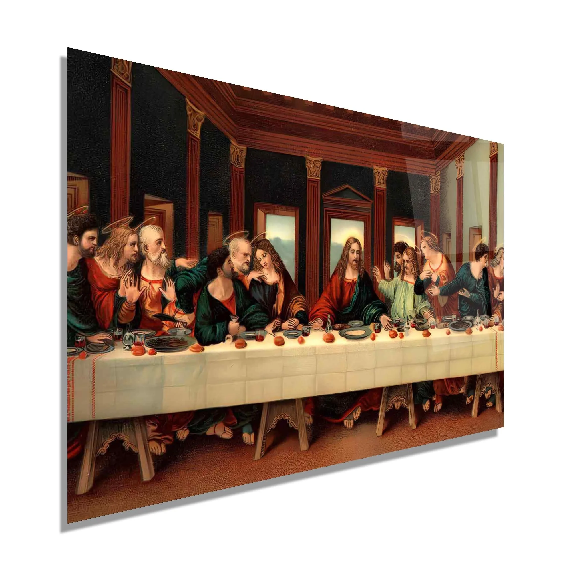 The Last Supper Glass Wall Art