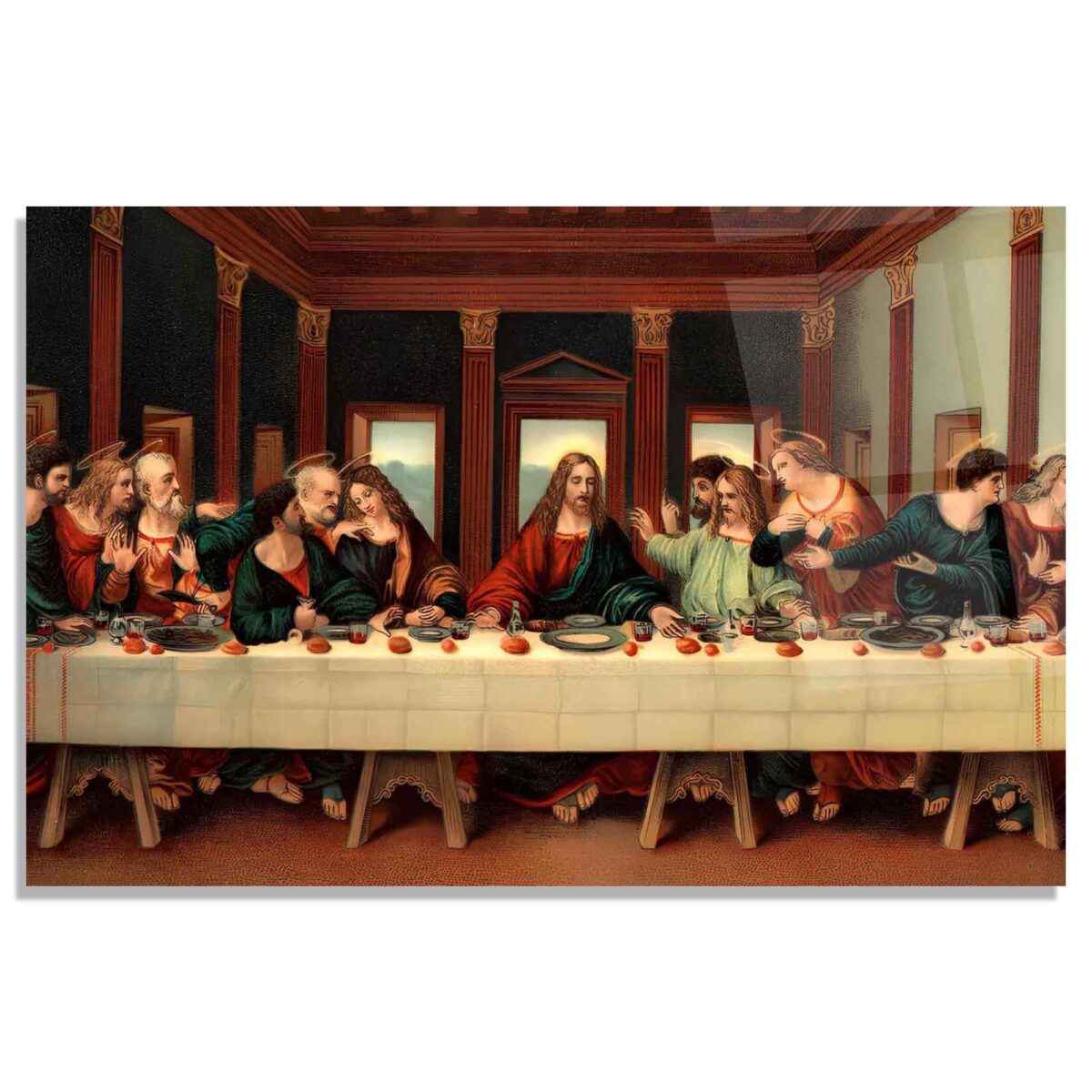 The Last Supper Glass Wall Art