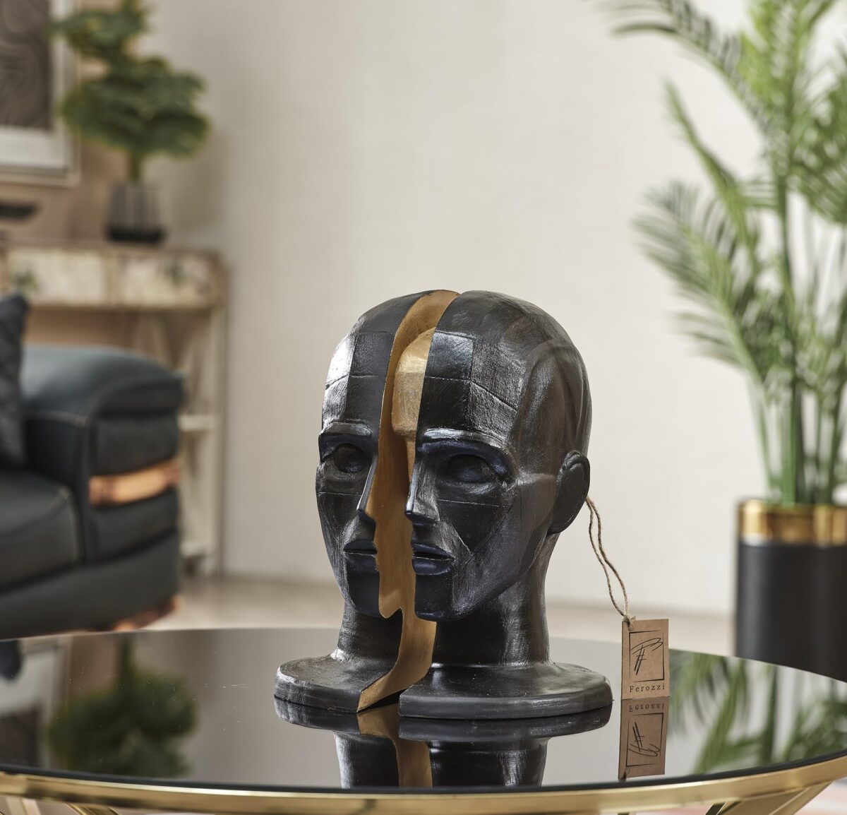 Abstract Male Brain Sculpture