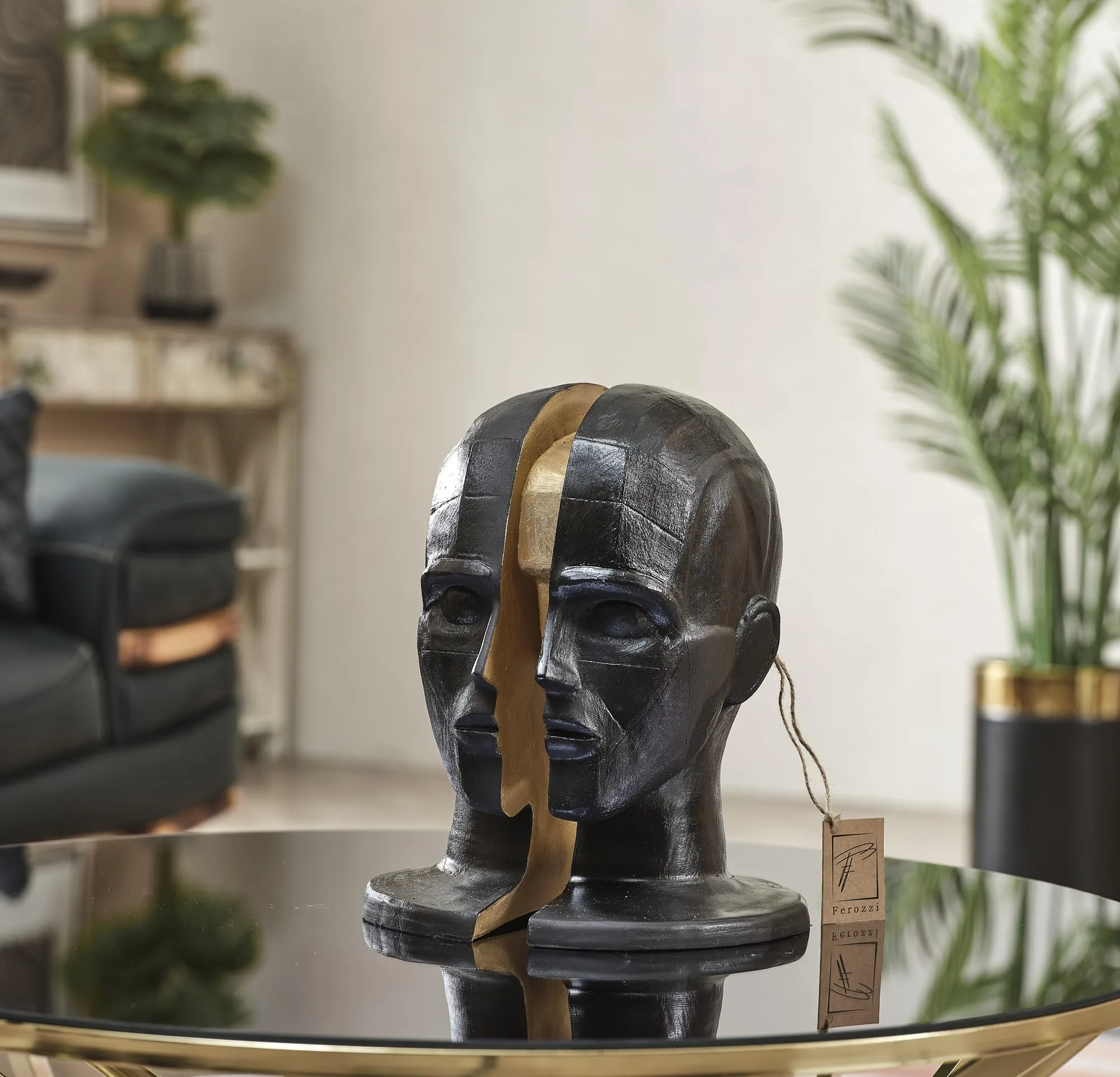 Abstract Male Brain Sculpture