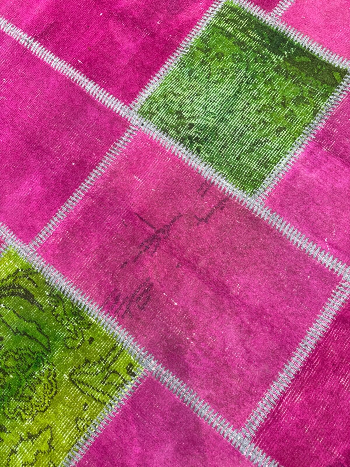 Rose & Olive Vintage Turkish Patchwork Rug