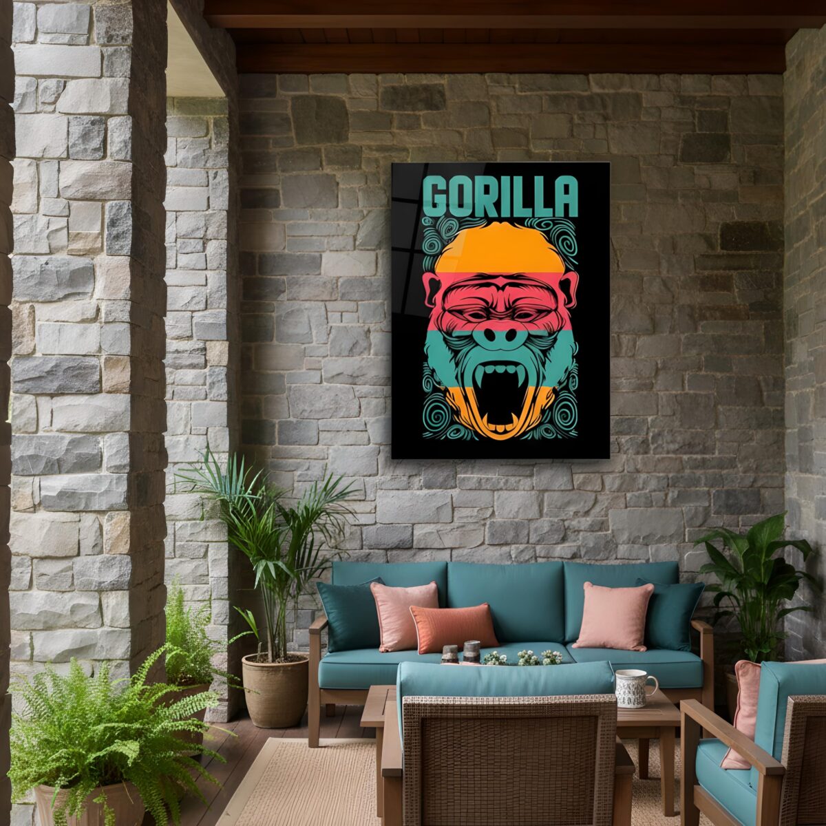 Gorilla Glass Wall Art