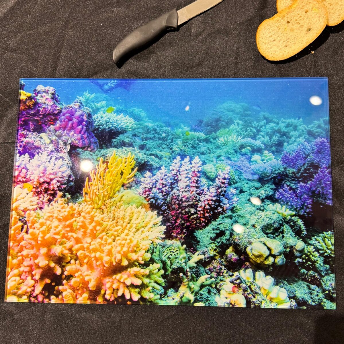 Reef Tempered Glass Cutting Board