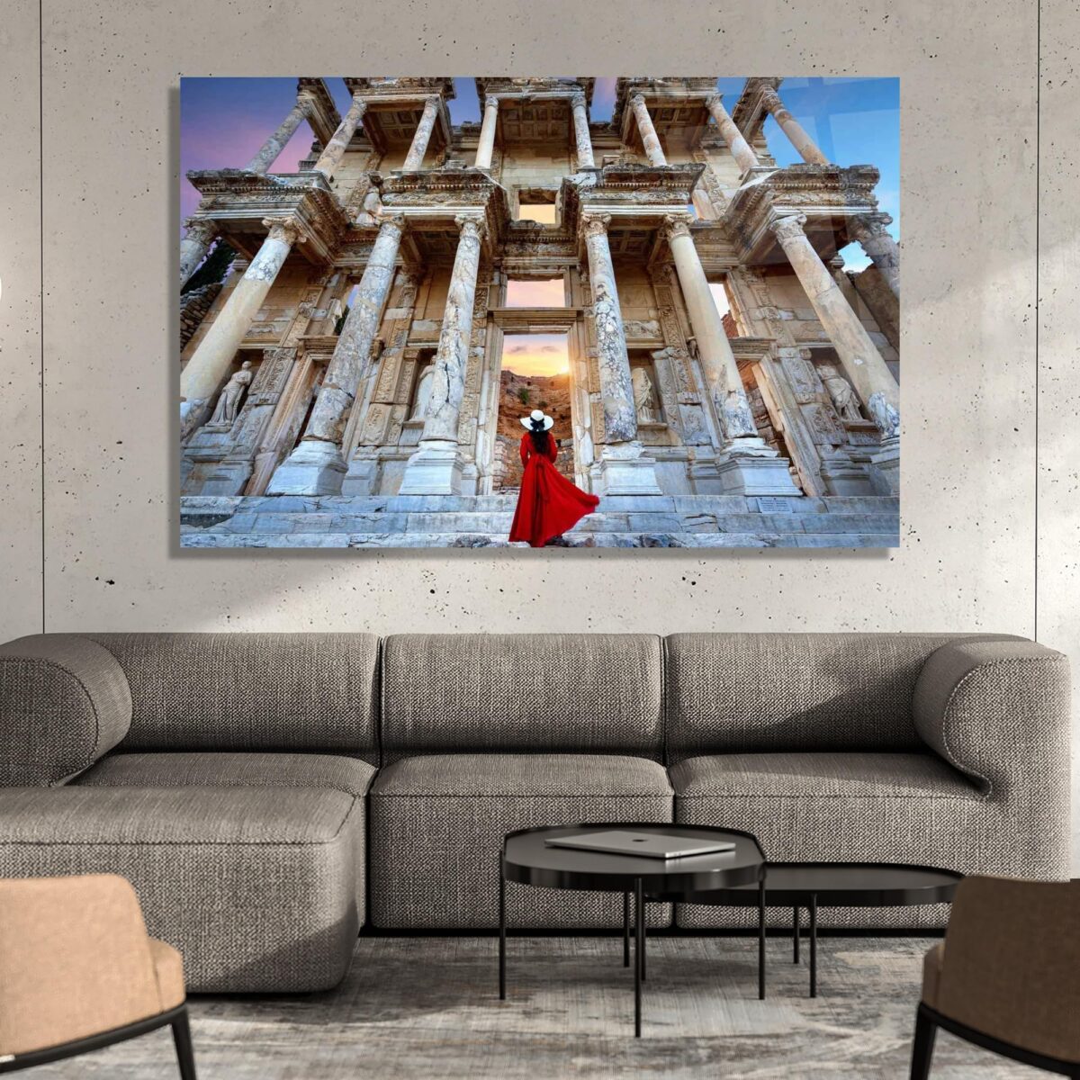 Old City Glass Wall Art