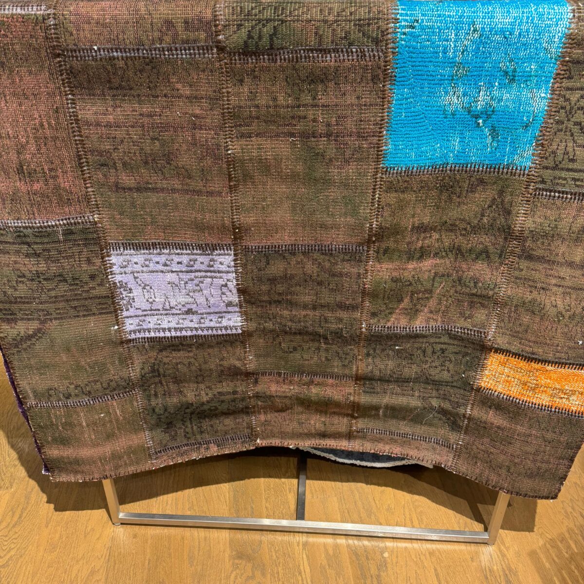 Dark Vintage Turkish Patchwork Rug