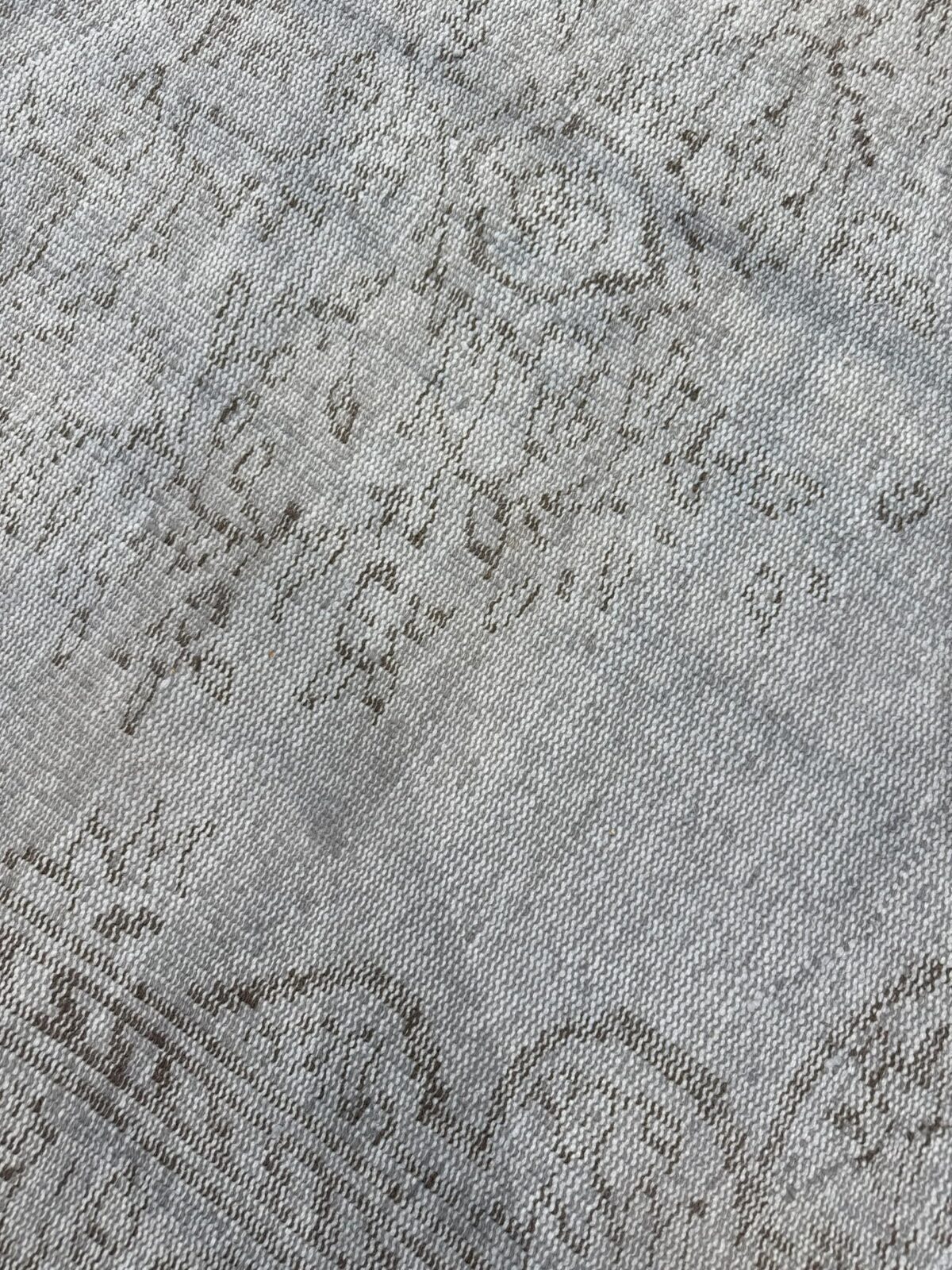 Gray Ornate Vintage Turkish Patchwork Rug