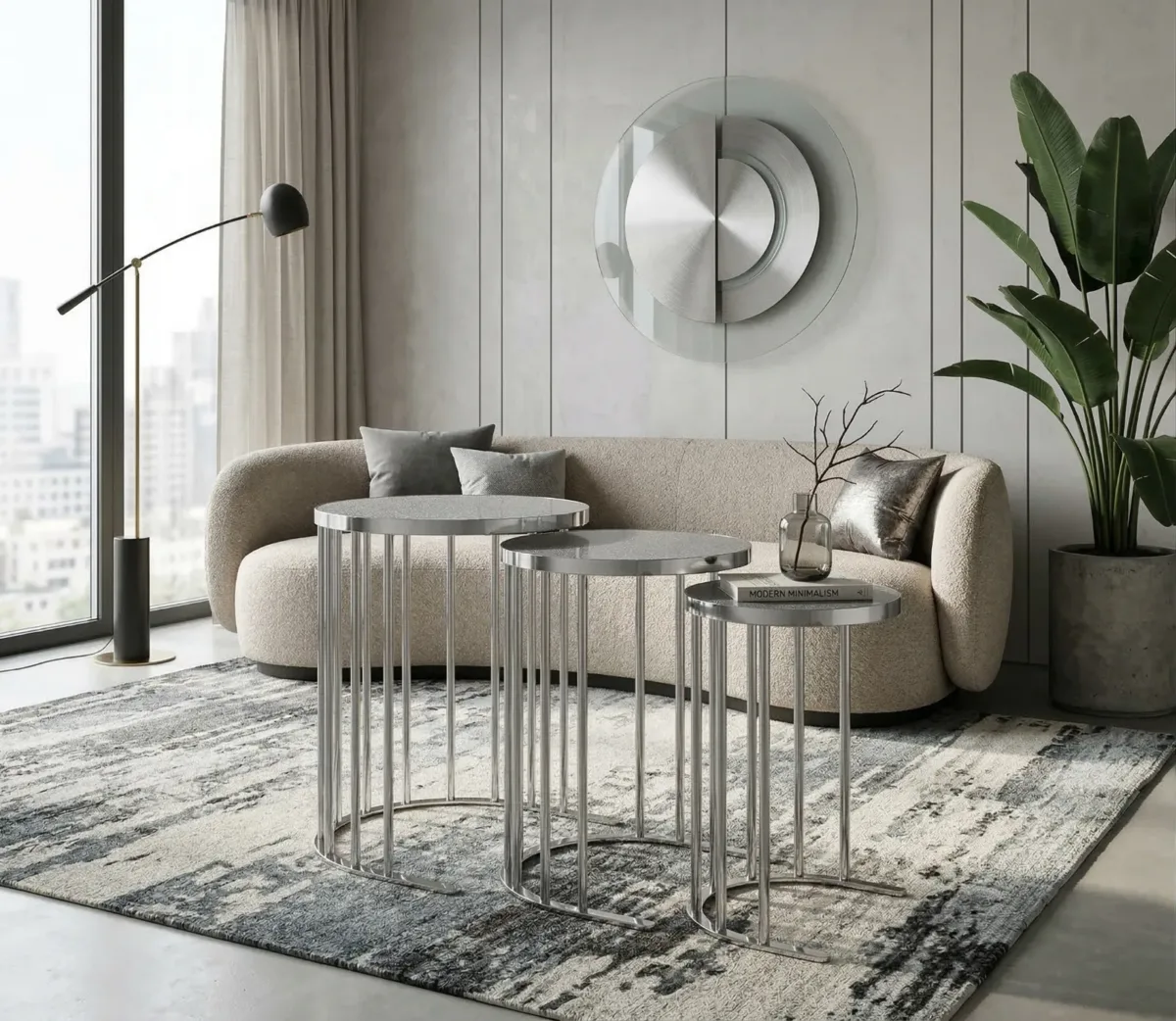College Park Nesting Side Tables – side table detail view 2 | Ferozzi