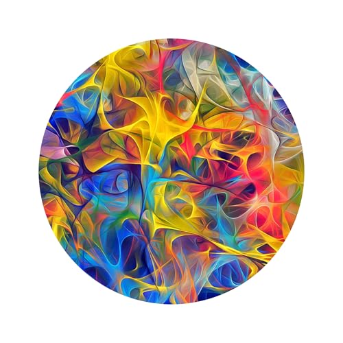 Abstract Colorful Glass Wall Art