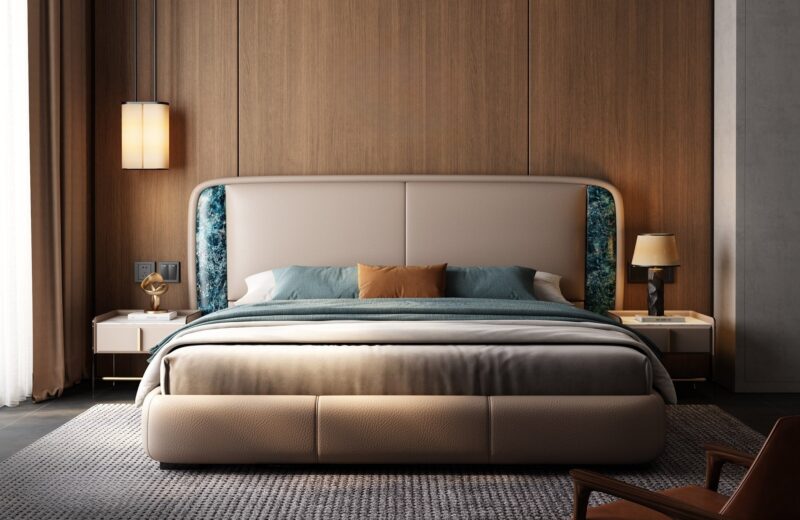 Biscayne Bed with Nightstands