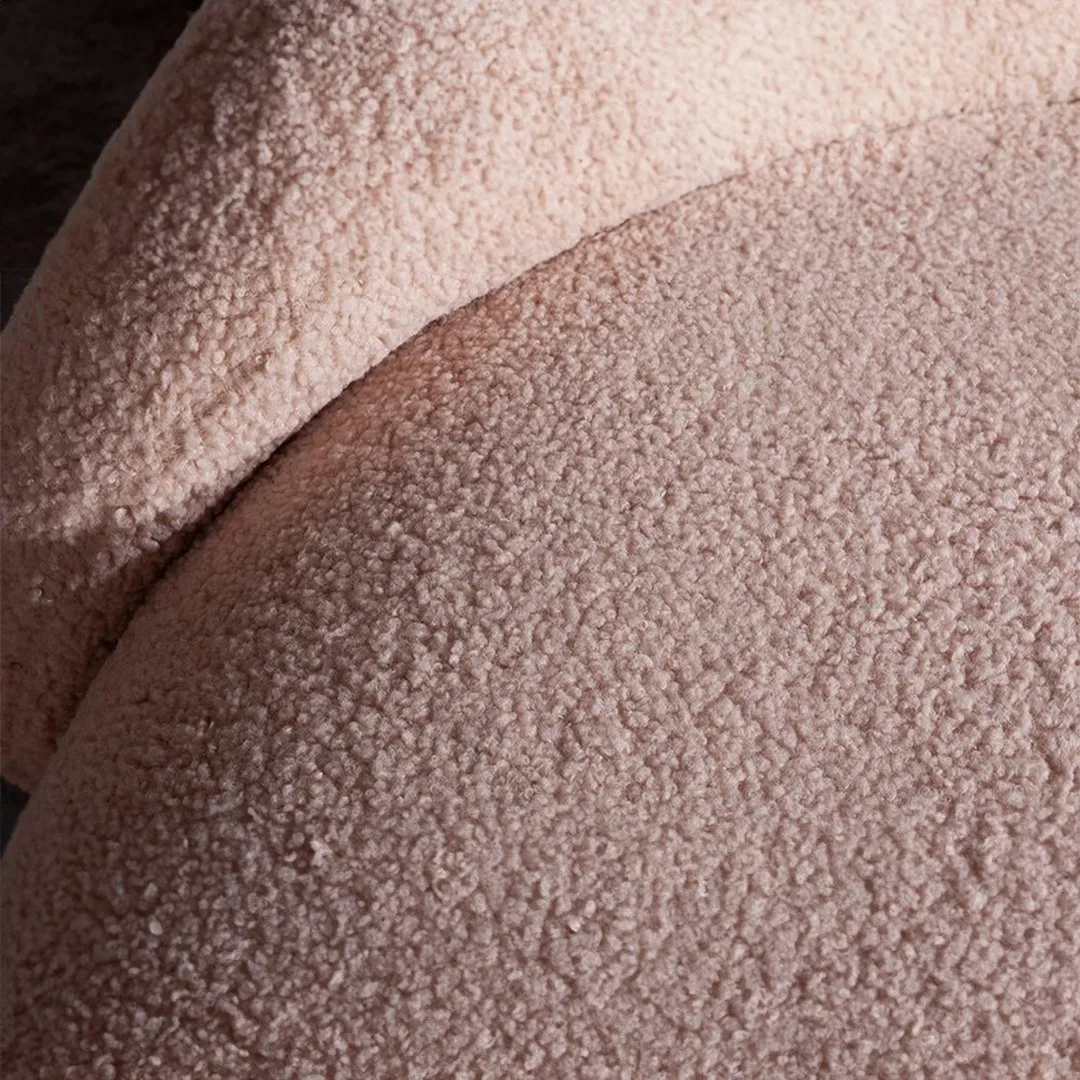 Madrid 3-Seater Plush Sofa – plush fabric texture detail | Ferozzi
