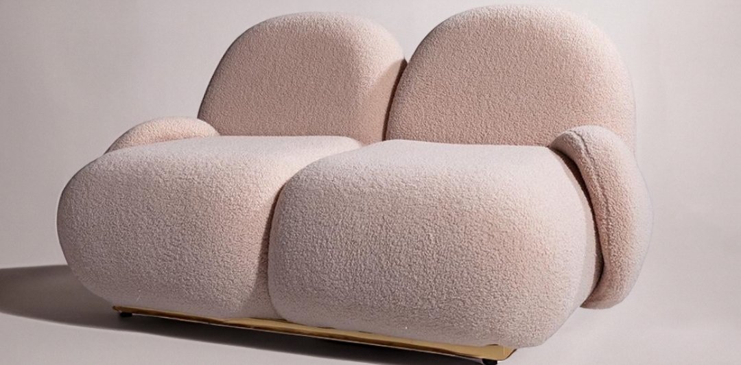 Madrid 3-Seater Plush Sofa – plush sofa side view | Ferozzi