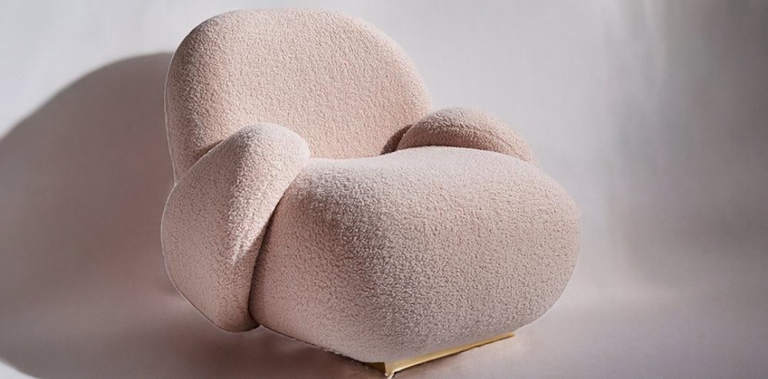 Madrid 3-Seater Plush Sofa – pink plush armchair | Ferozzi