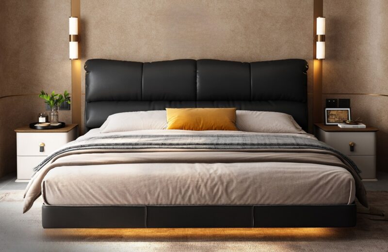 Onyx Bed with Nightstands
