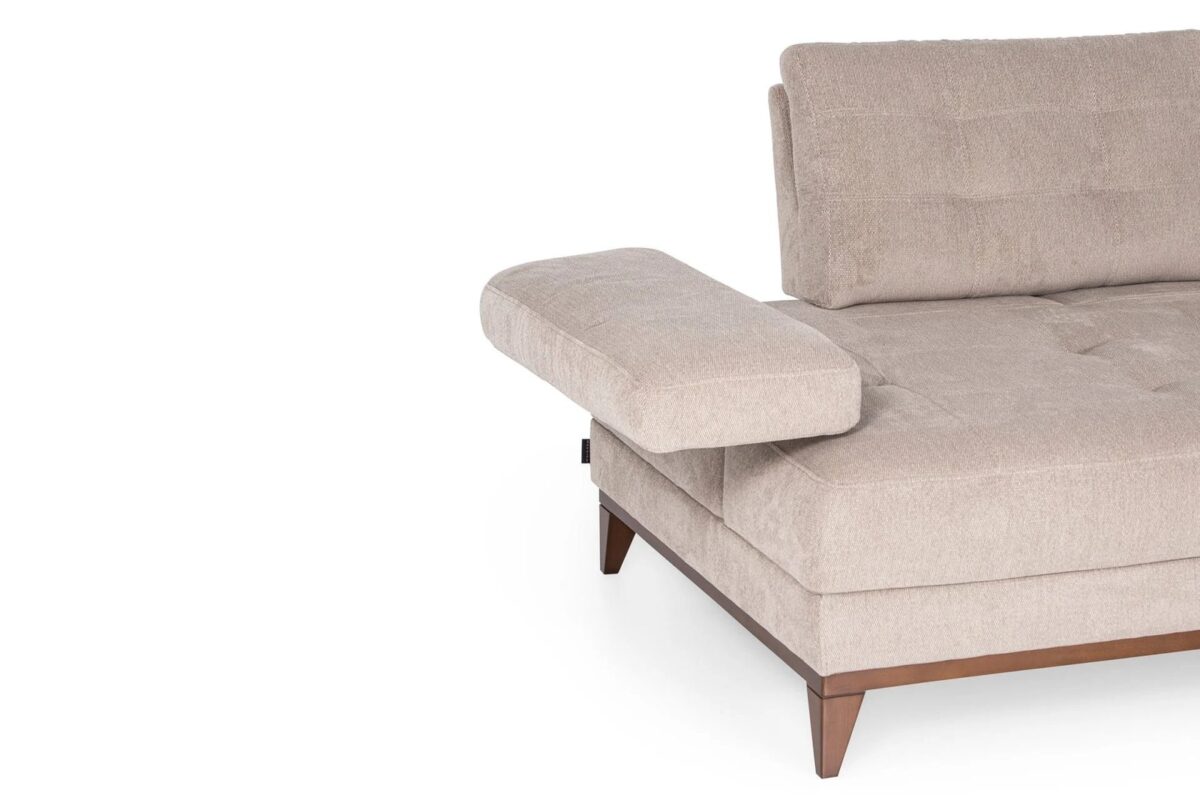 Sonya Sofa Set 3+3+1 – sofa adjustable armrest detail | Ferozzi