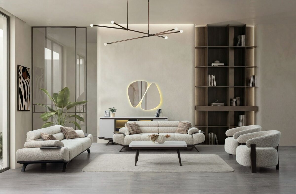Stella Sofa Set 3+3+1 – sofa set contemporary interior | Ferozzi