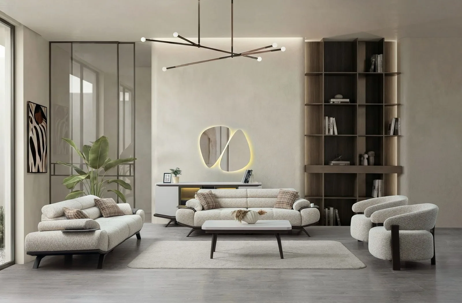 Stella Sofa Set 3+3+1 – sofa set contemporary interior | Ferozzi